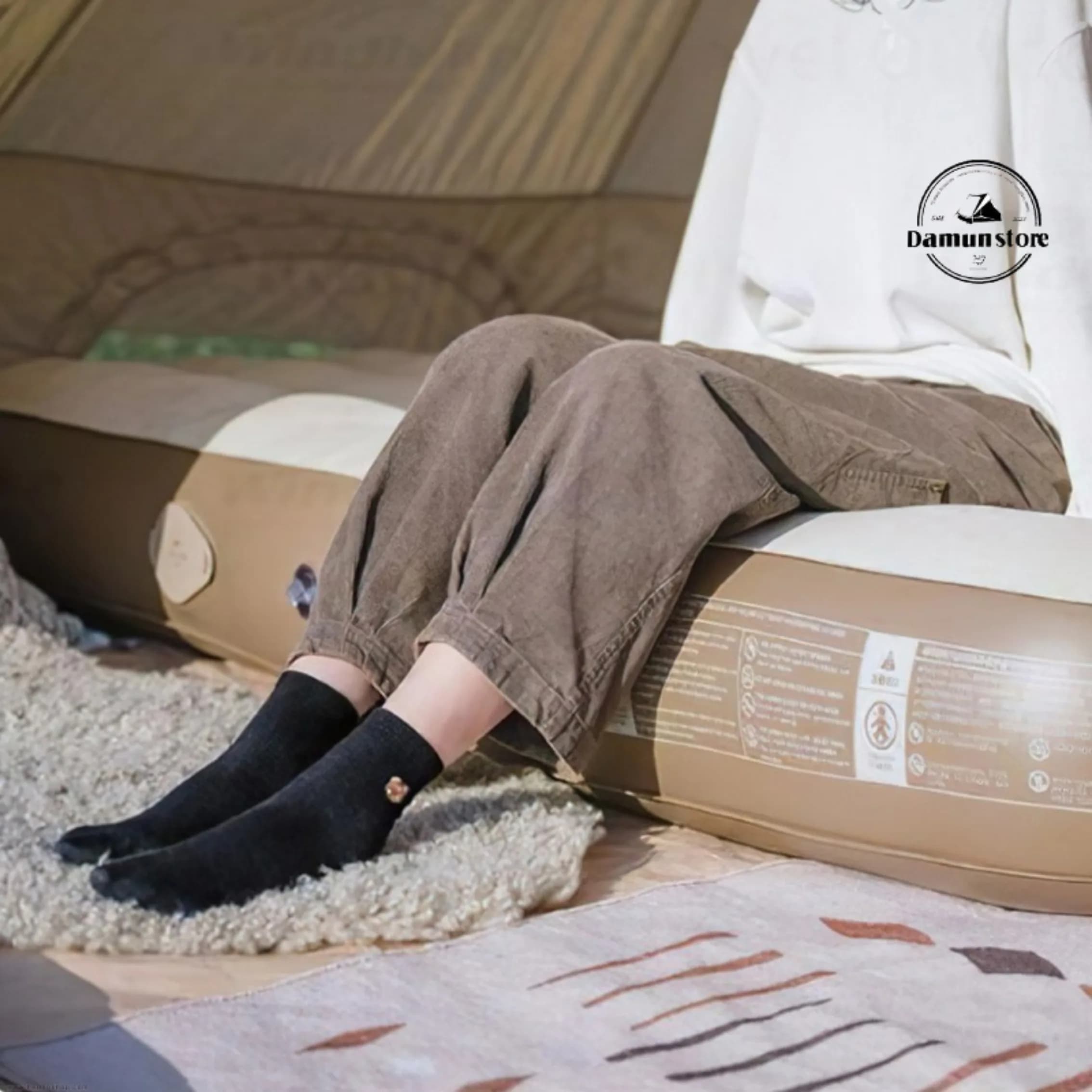 تشک بادی الیاف سه نفره نیچرهایک + پمپ باد مدل NATUREHIKE CNH22DZ10001 — تصویر ۴