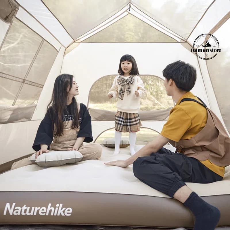 تشک بادی الیاف سه نفره نیچرهایک + پمپ باد مدل NATUREHIKE CNH22DZ10001 — تصویر ۲