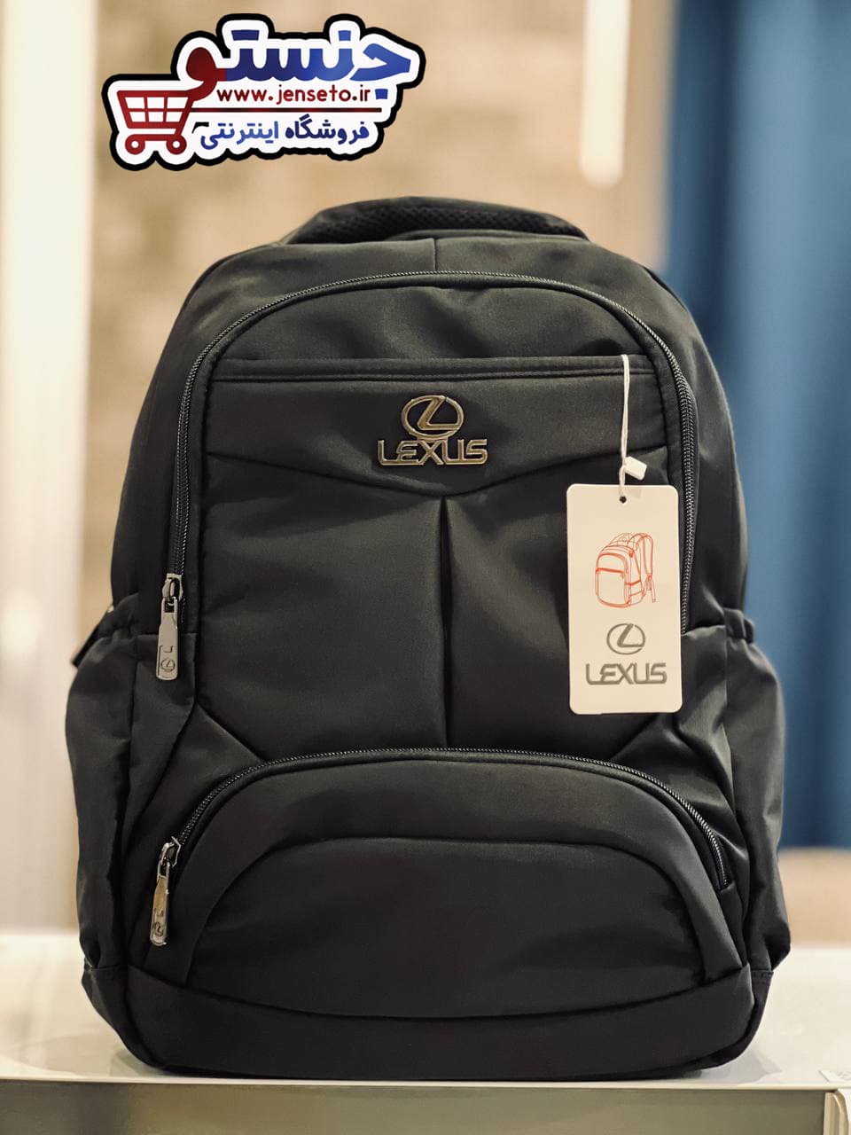 کوله پشتی اسپرت لکسوس جا لپ تاپی دار خط وسط دار lexus (کیف مدرسه پسرانه و دخترانه) کد 901209 — تصویر ۶
