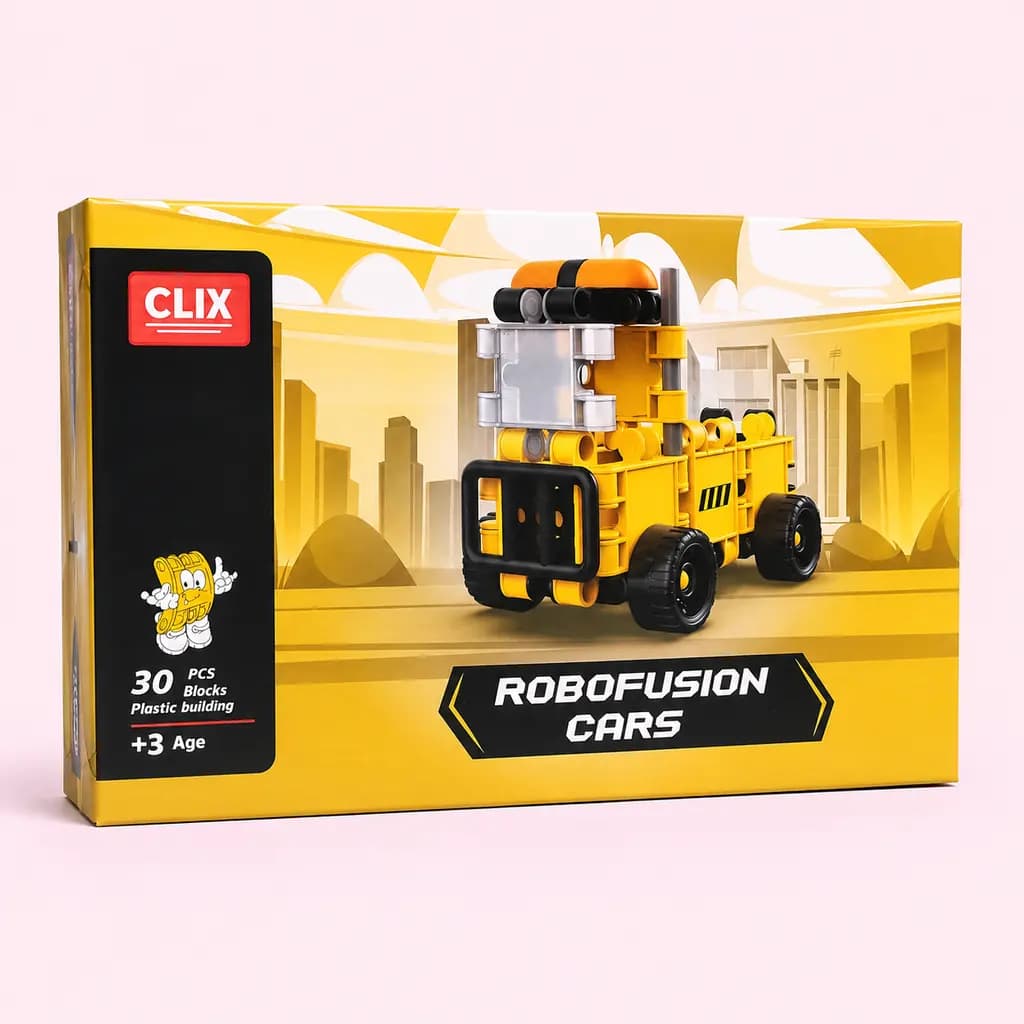بازی فکری کلیکس ۳۰ قطعه مدل RoboFusion Cars | ۴ رنگ — تصویر ۳