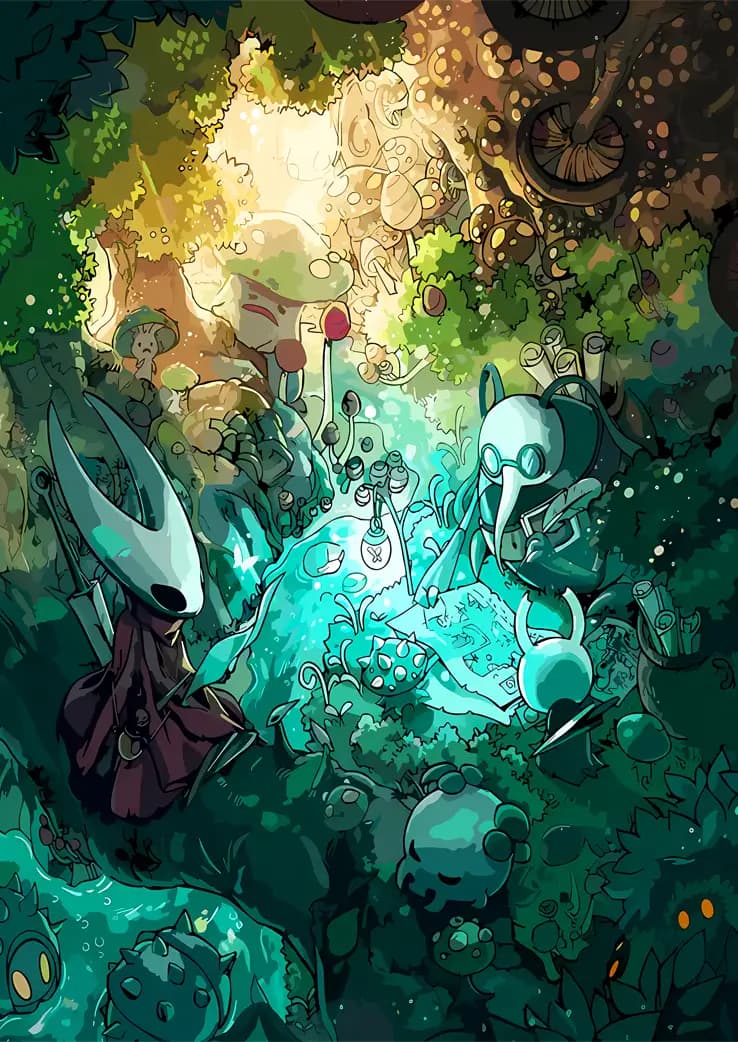 متال پوستر بازی Hollow Knight کد N601
