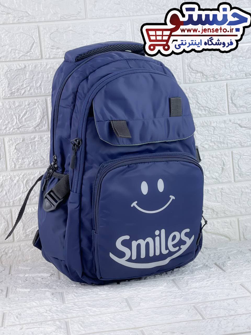 کوله پشتی اسپرت فانتزی طرح لبخند smile (کیف مدرسه دخترانه و پسرانه) کد 578 — تصویر ۲