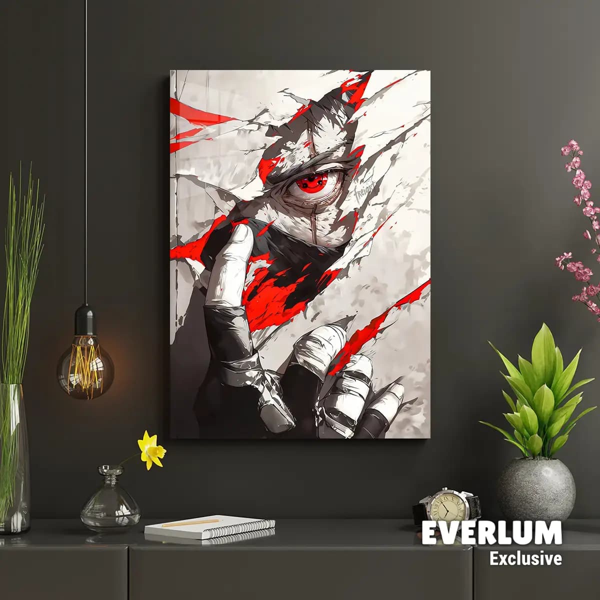 متال پوستر انیمه Naruto طرح شخصیت Kakashi کد N220 — تصویر ۲