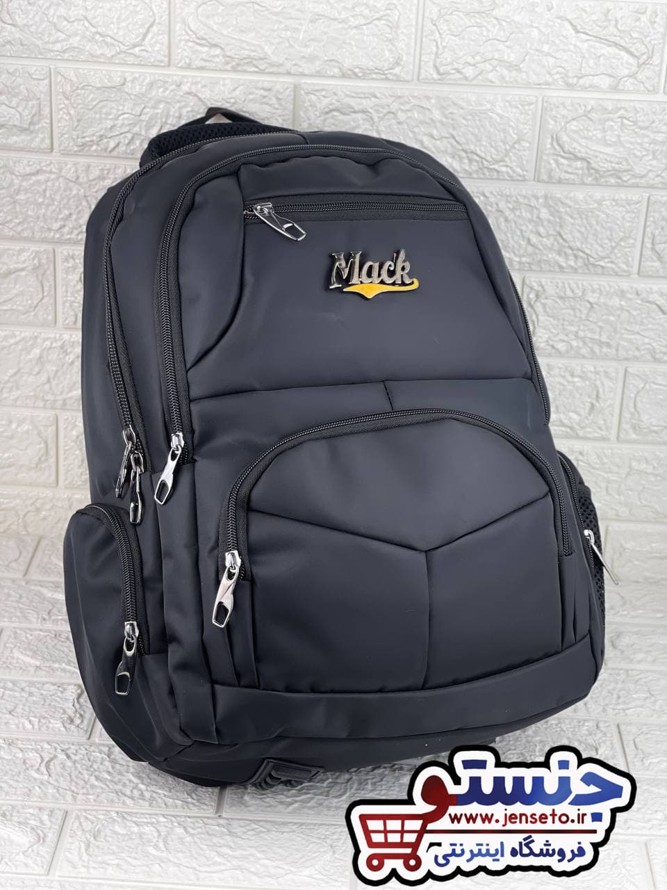 کوله پشتی اسپرت mack جاهندزفری دار دیبا خارجی (کیف مدرسه مک) کد 1821