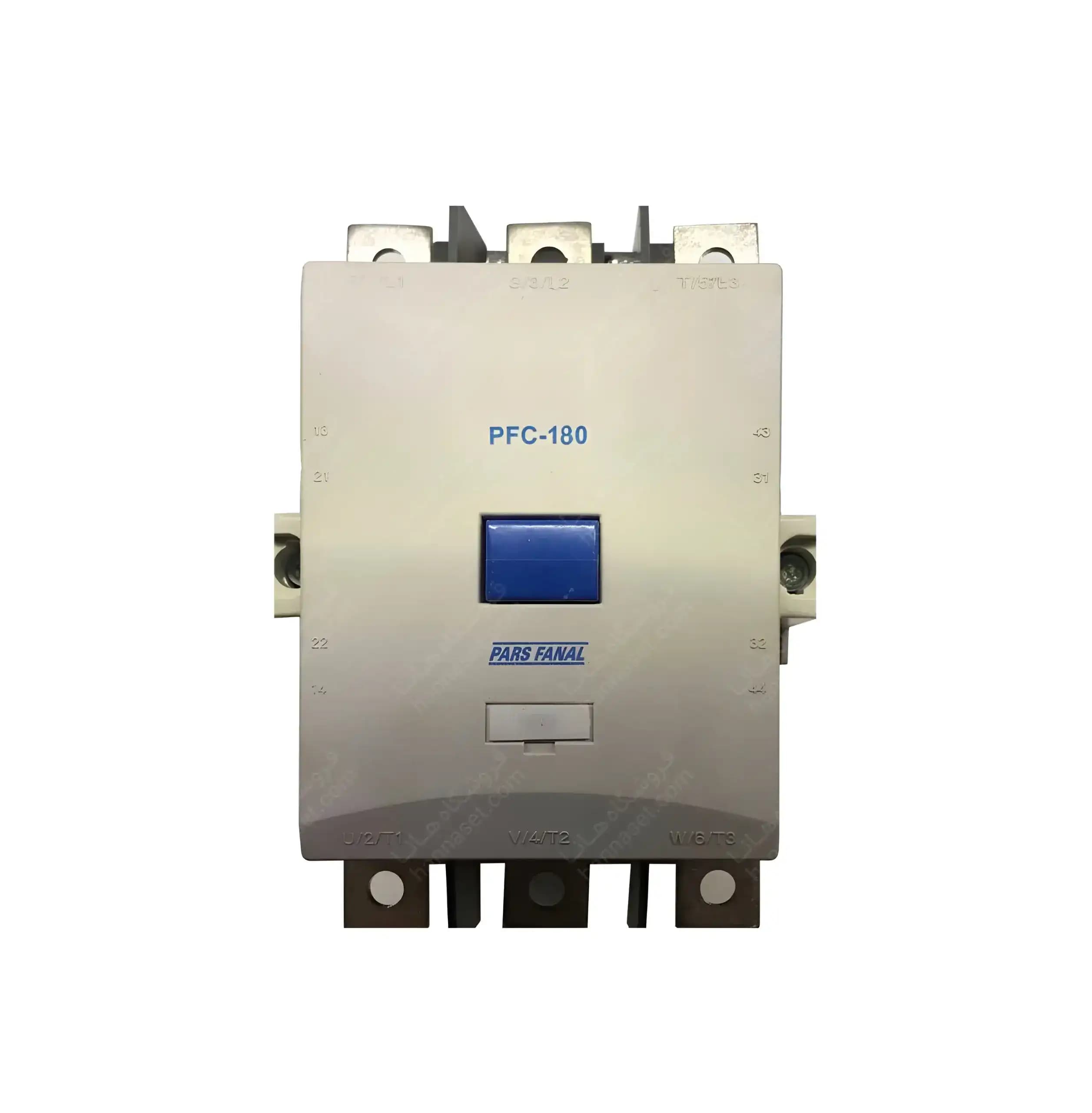 کنتاکتور 180 آمپر، 90 کیلووات، بوبین AC 110-220 مدل 180-PFC پارس فانال