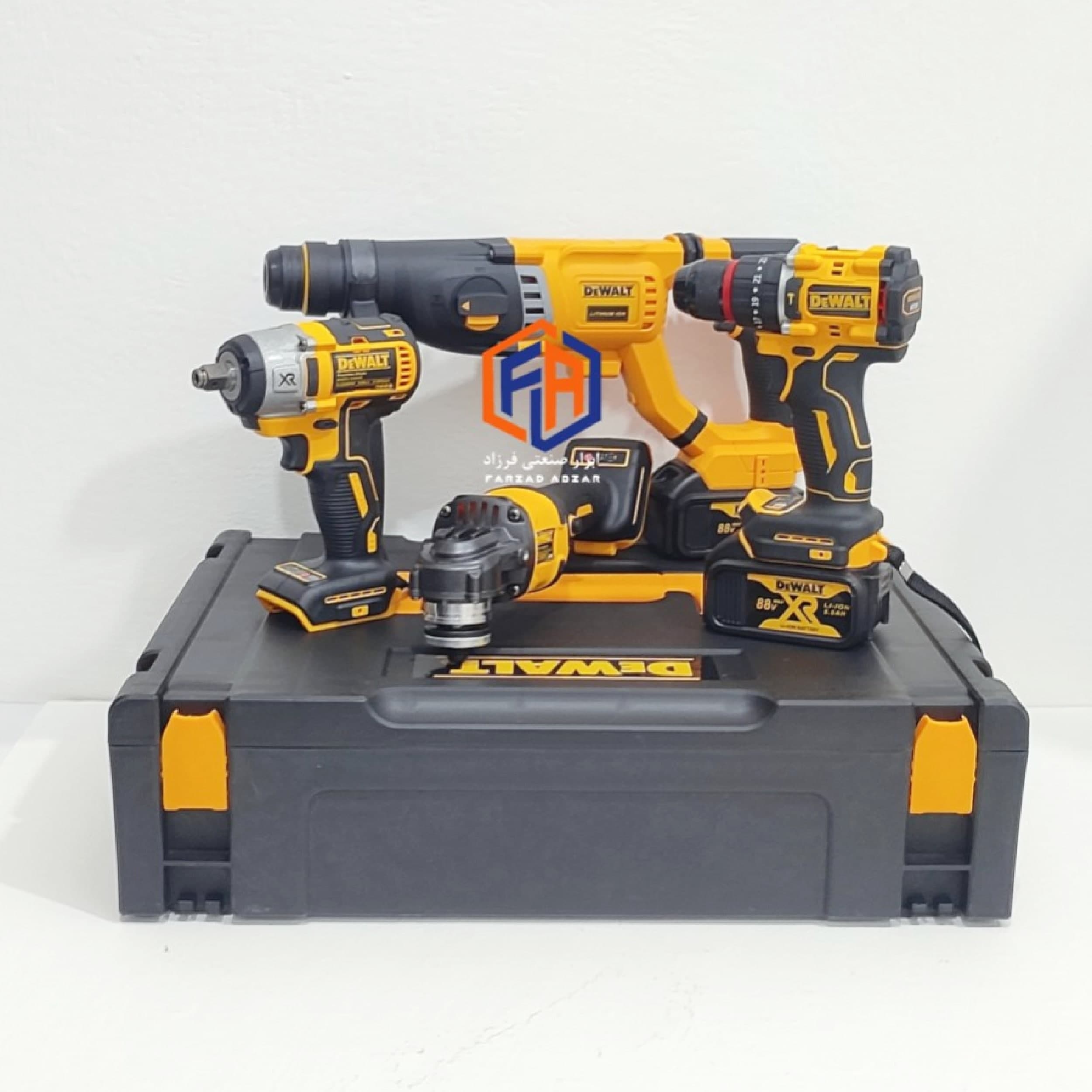 پک چهار قلوی دیوالت موتور براشلس مدل DEWALT-88 — تصویر ۳