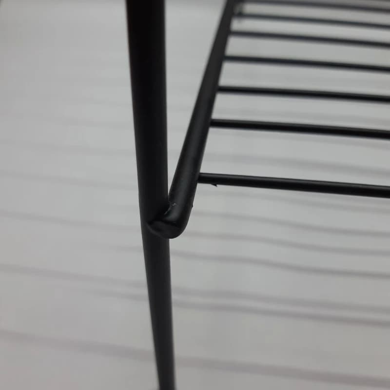 نظم دهنده کابینت دو طبقه کوچک مدل راف رنگ مشکی — تصویر ۲