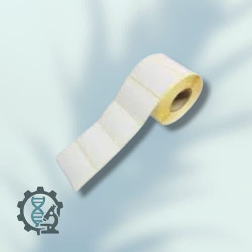 لیبل صدفی (PVC) سایز 50×80 میلیمتر تک ردیف 3000 عددی — تصویر ۲