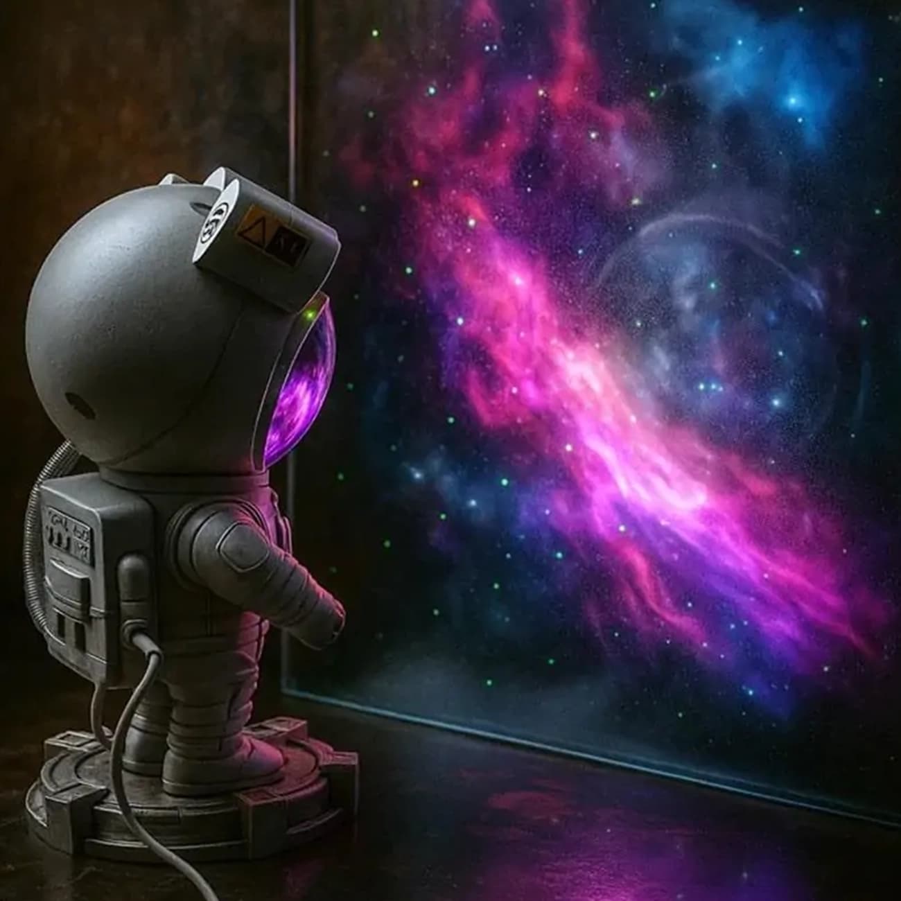 چراغ خواب پروژکتوری کهکشانی فضانورد اسپیکردار Astronaut Star Light — تصویر ۲