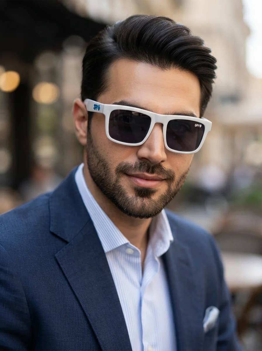 عینک آفتابی اسپرت برند Spy+ فریم کائوچو یووی 400 اورجینال — تصویر ۳