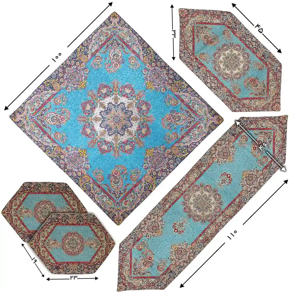 ست پنج تکه ترمه همادیس طرح زرین کد TRZ01-5P — تصویر ۸