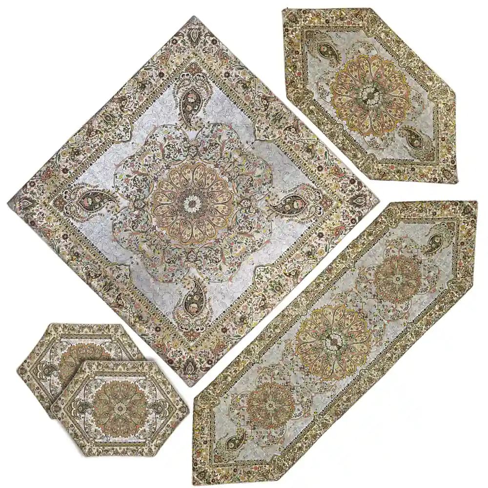 ست پنج تکه ترمه همادیس طرح افشار کد TR09-5P