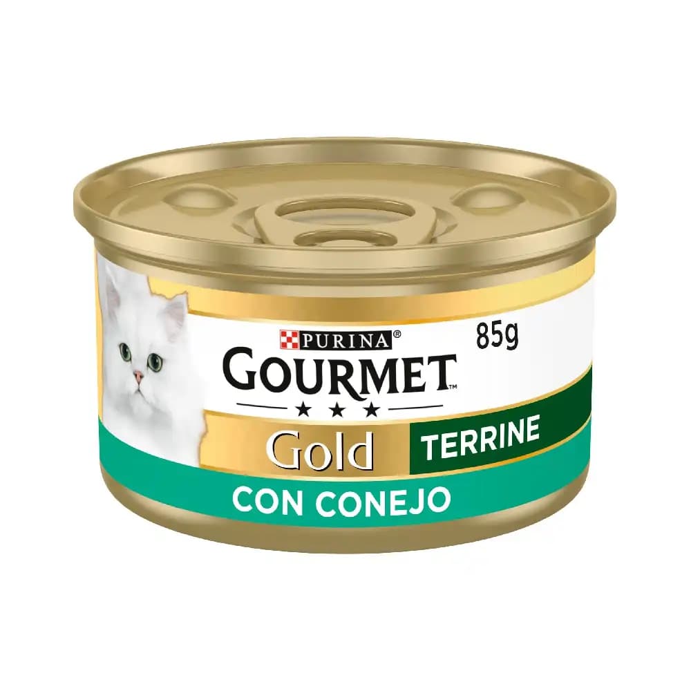 کنسرو گربه گورمت گلد پته مغزدار با طعم خرگوش_Gourmet Gold Pâté with Rabbit — تصویر ۲