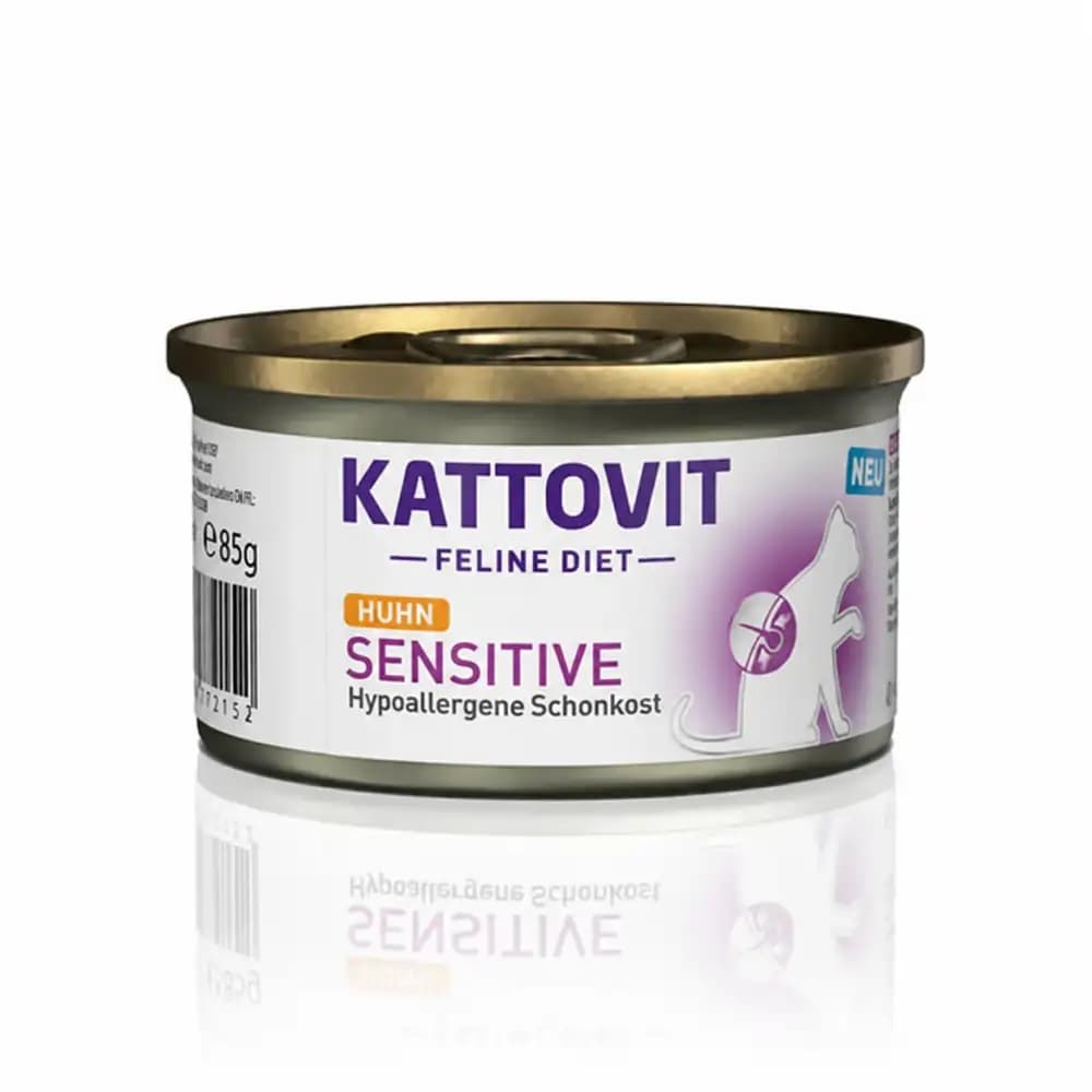 کنسرو سنسیتیو گربه کتوویت با طعم مرغ Kattovit Sensitive Chicken