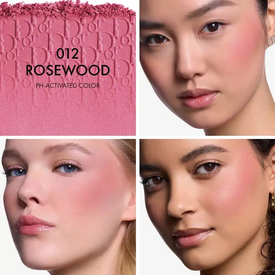 رژگونه دیور مدل بک استیج رنگ 012 Rosewood — تصویر ۴