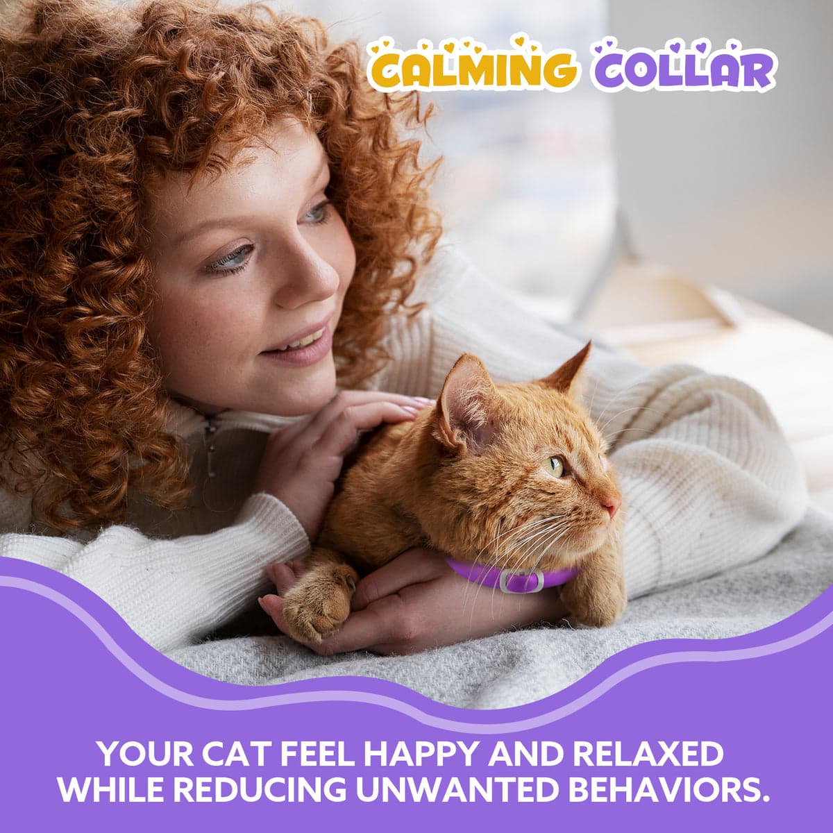 قلاده آرام بخش 1عددی گربه اویمال _ Oimmal calming collar cat — تصویر ۷