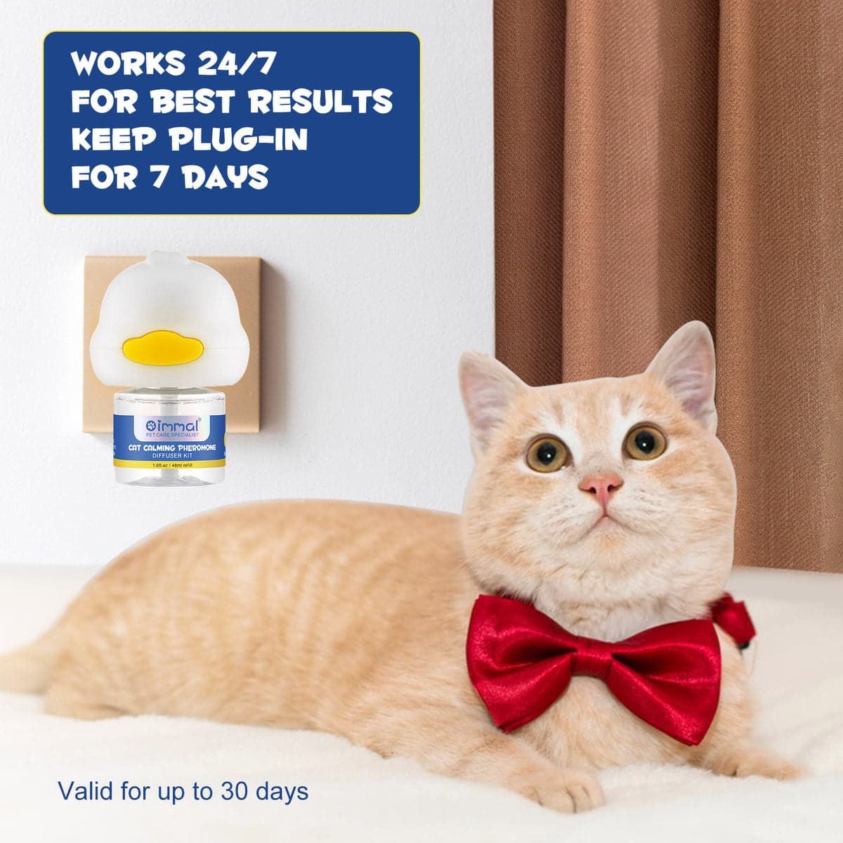 کیت و محلول پخش کننده فرومون آرام بخش گربه اویمال _ Oimmal calming cat kit — تصویر ۴