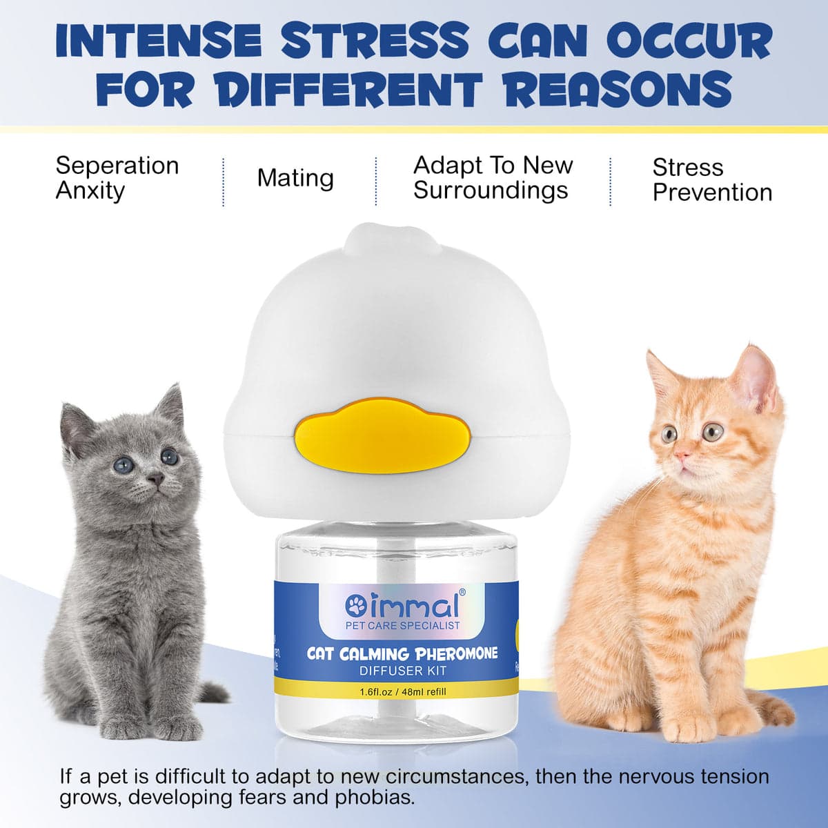کیت و محلول پخش کننده فرومون آرام بخش گربه اویمال _ Oimmal calming cat kit — تصویر ۸