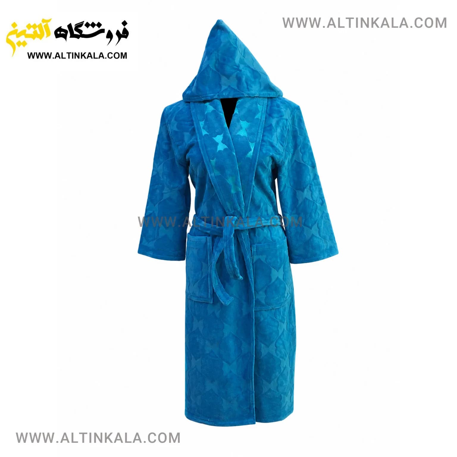 حوله پالتویی ماندگار طرح سیلور سبز اقیانوسی سایز L