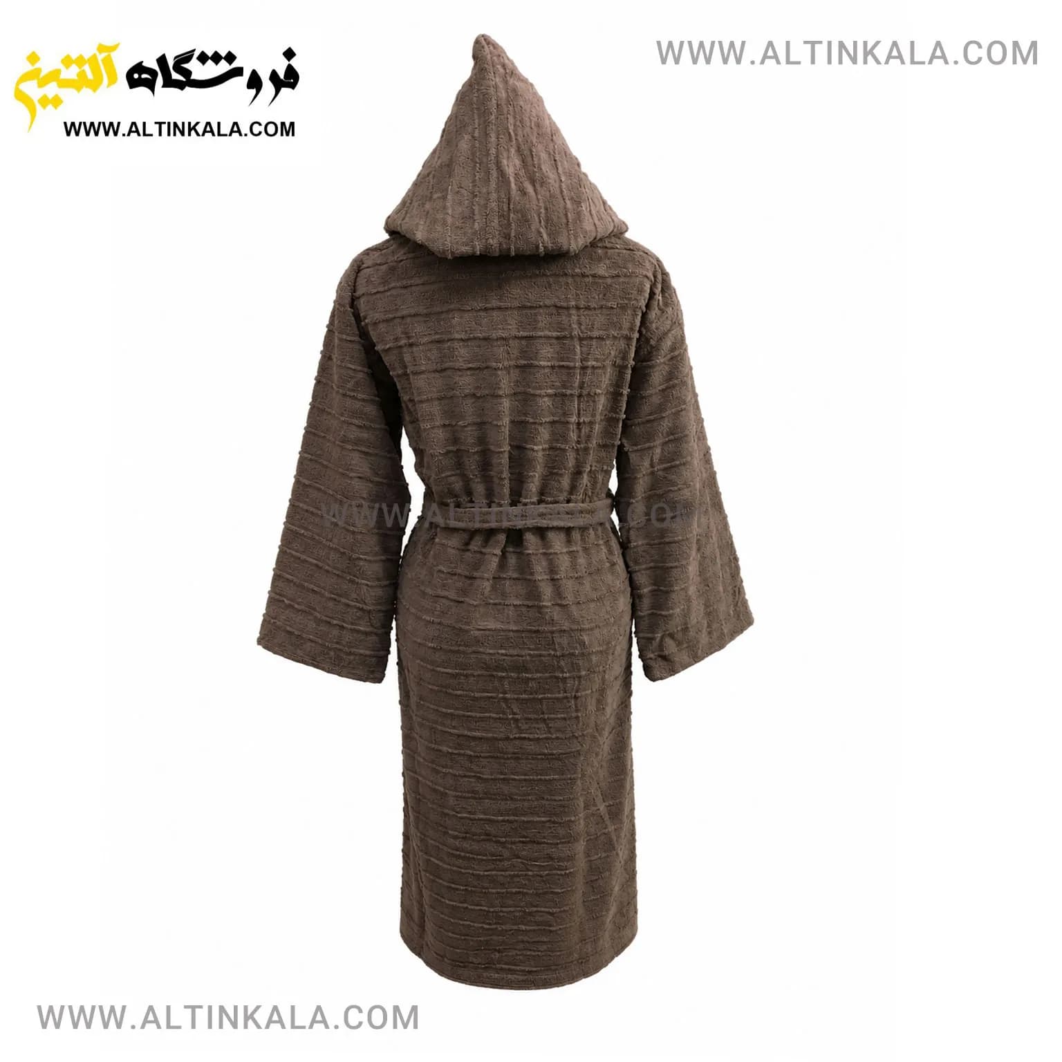 حوله پالتویی ماندگار طرح لارا نسکافه ای سایز L — تصویر ۳