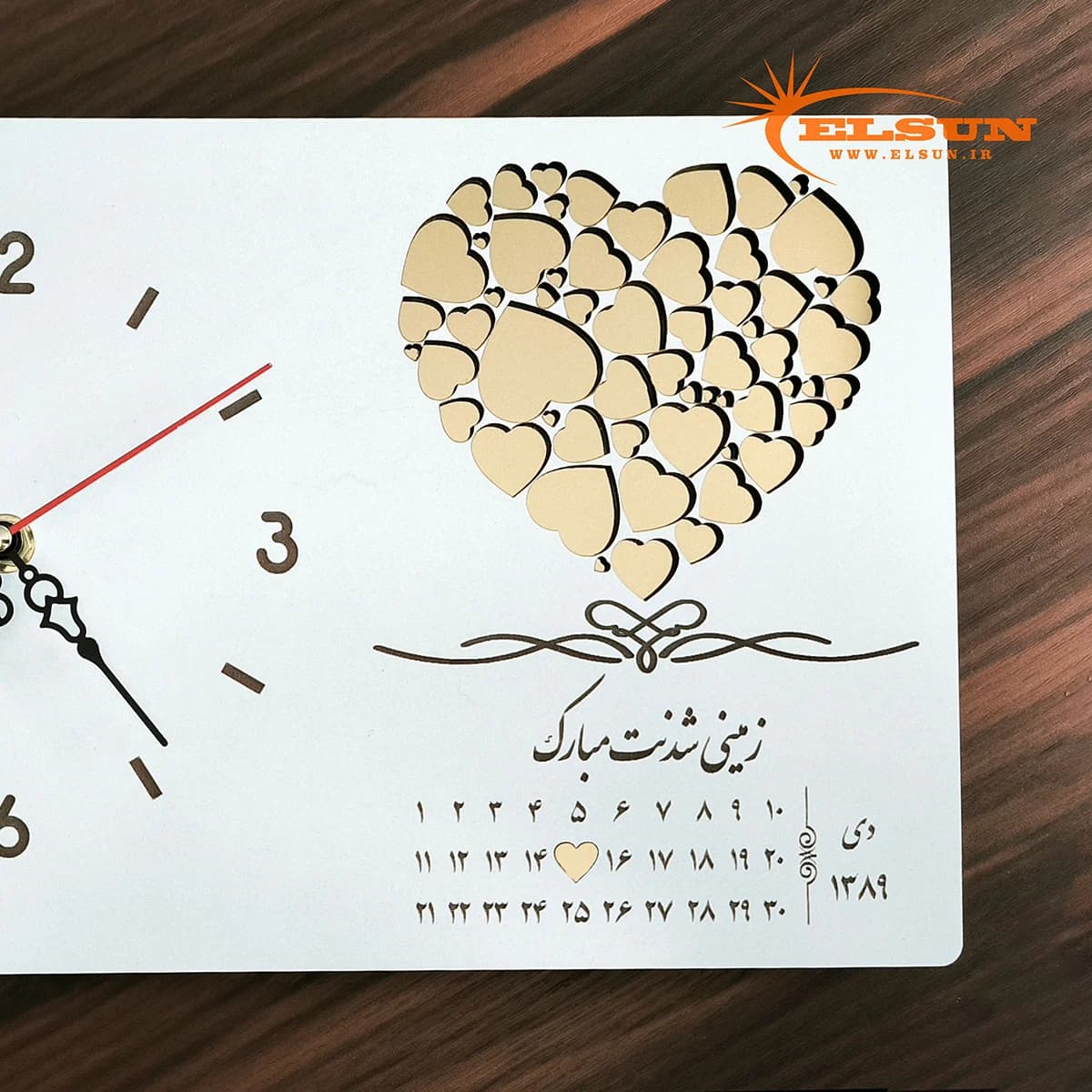 ساعت اختصاصی تولد طرح سپید