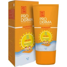کرم ضد آفتاب کودکان SPF35 پرودرما فاقد جذب های شیمیایی 40 میلی لیتر