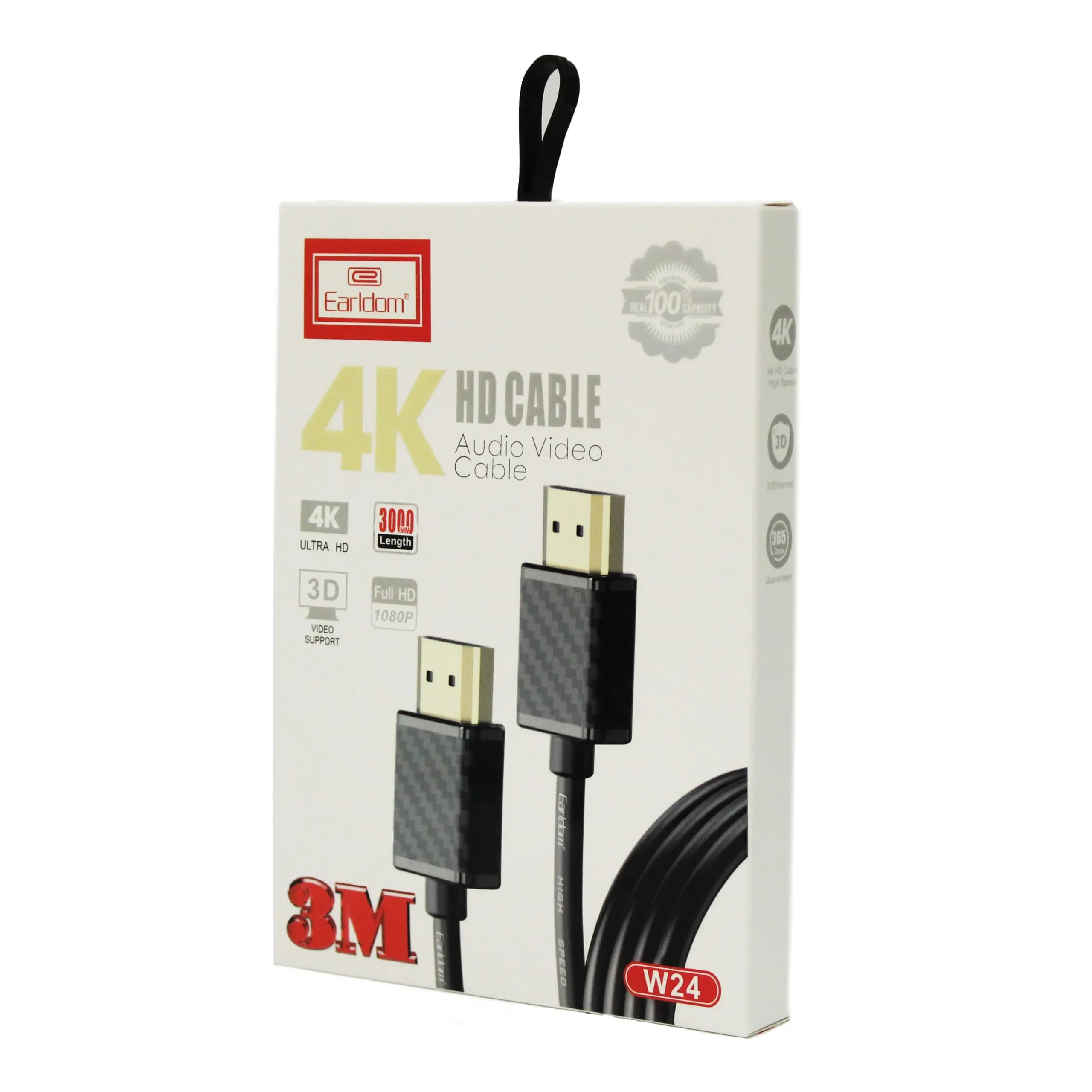 کابل HDMI ارلدام 3 متری مدل W24 4K — تصویر ۲