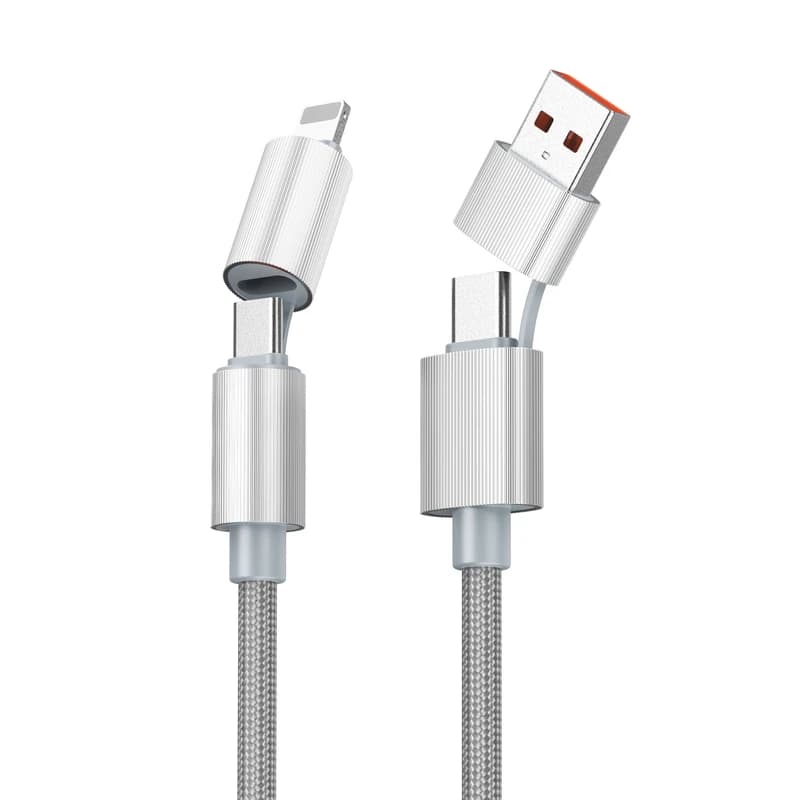 کابل تبدیل USB/USB-C به لایتنینگ/USB-C ارلدام مدل EC-IC06 — تصویر ۲