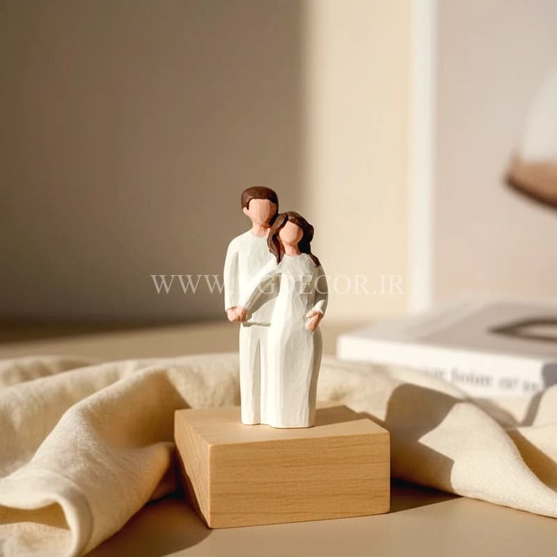 مجسمه دکوری عاشقانه سنگی ۱۰ سانتیمتری در سه مدل خاص