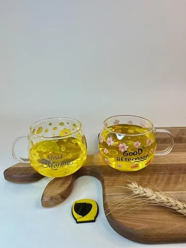 لیوان پیرکس گلدار — تصویر ۷