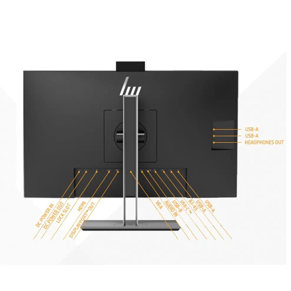 مانیتور استوک اچ پی 24 اینچ وبکم دار مدل HP EliteDisplay E243d — تصویر ۳