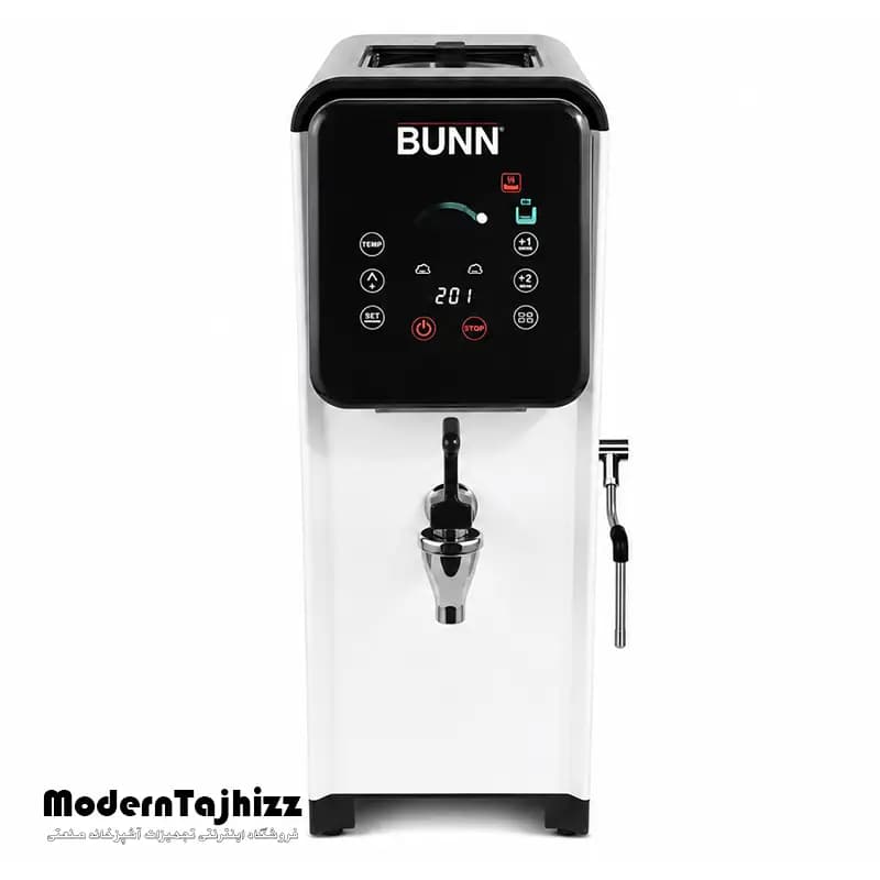 بویلر سفید تمام دیجیتال 15 لیتر همراه با استیمر بخار BUNN — تصویر ۳