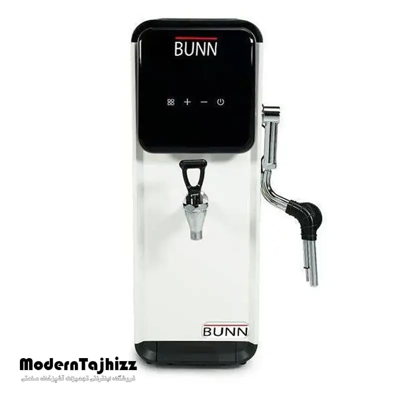 بویلر سفید تمام دیجیتال 15 لیتر همراه با استیمر بخار BUNN