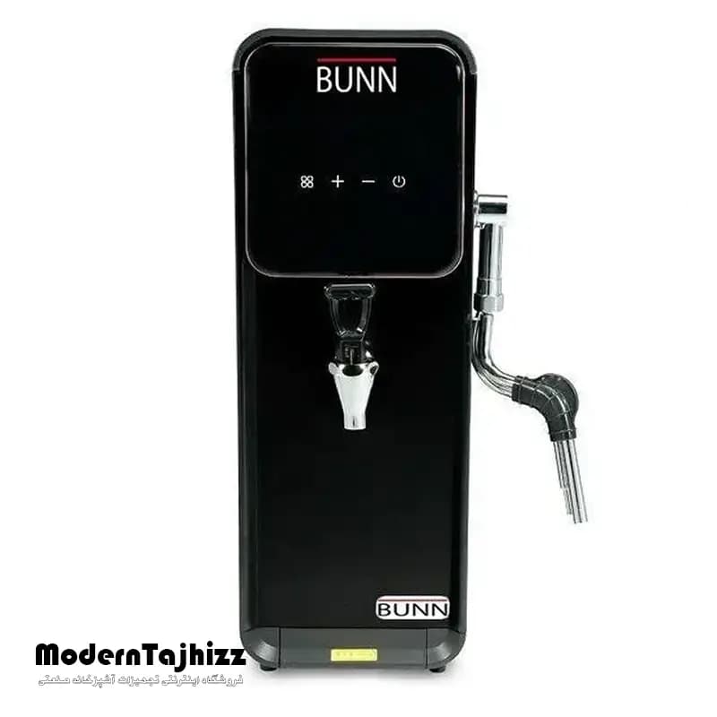 بویلر مشکی تمام دیجیتال 15 لیتر همراه با استیمر بخار BUNN