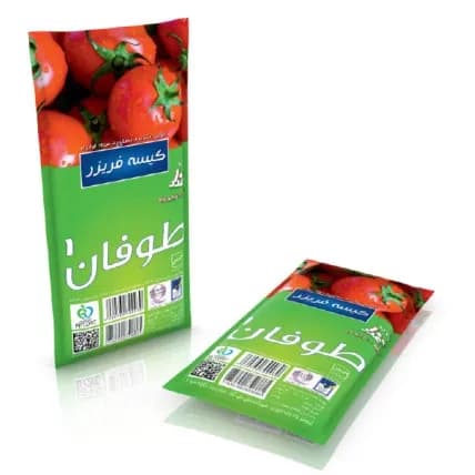 کیسه فریزر طوفان1 سایز متوسط بسته 100 عددی