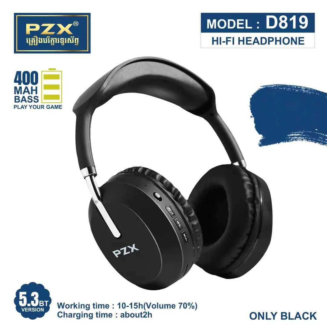 هدفون بلوتوثی PZX D819 — تصویر ۵