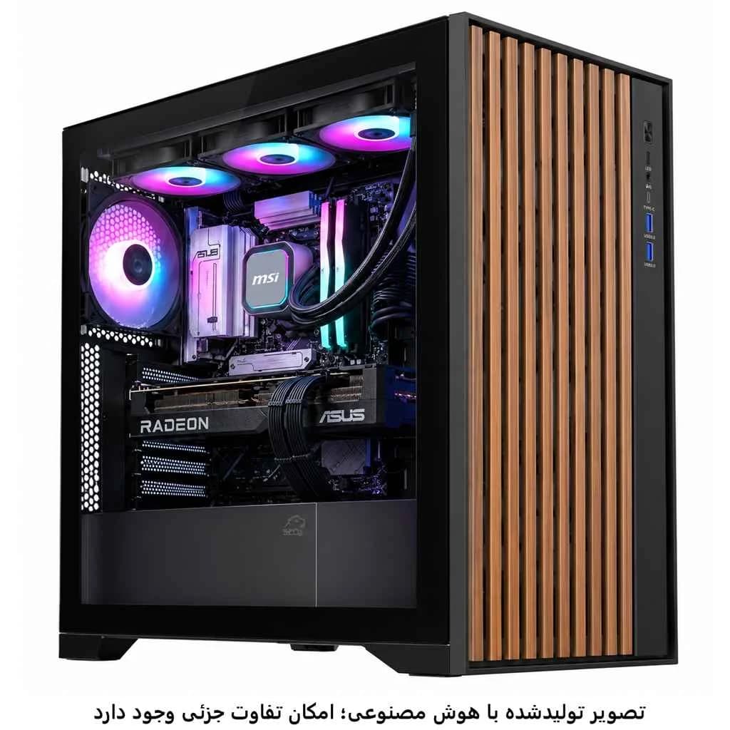 کیس اسمبل شده گیمینگ Ryzen 7 7800X3D-B850-32GB DDR5-SSD 1TB-9070XT 16GB کد- G057