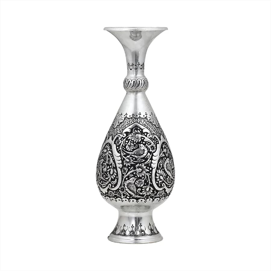 گلدان صراحی 25 قلمزنی