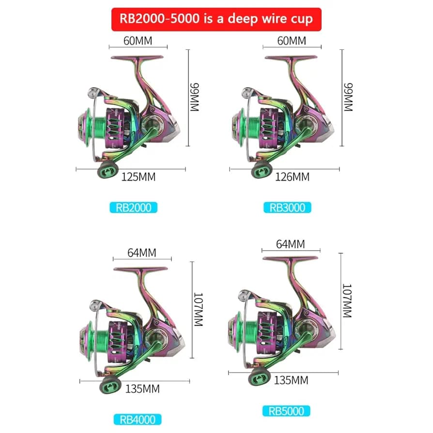 چرخ ماهیگیری تمام فلز RB3000 — تصویر ۳