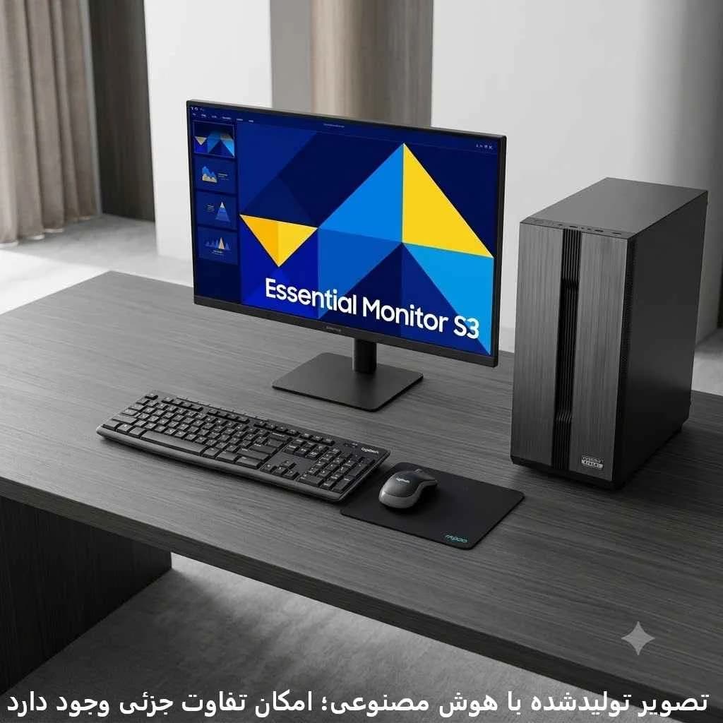 ست کامپیوتر کامل مدل Hiwa Plus- H610 WIFI- i3 13th- 16GB DDR4- 500GB M.2 SSD کد SET003