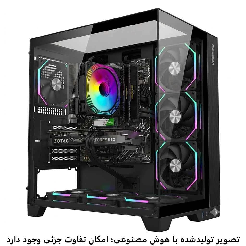 کیس گیمینگ میان رده i5 13400f- b760m-k- 32GB DDR4- SSD 1TB- rtx4060 8GB کد G042
