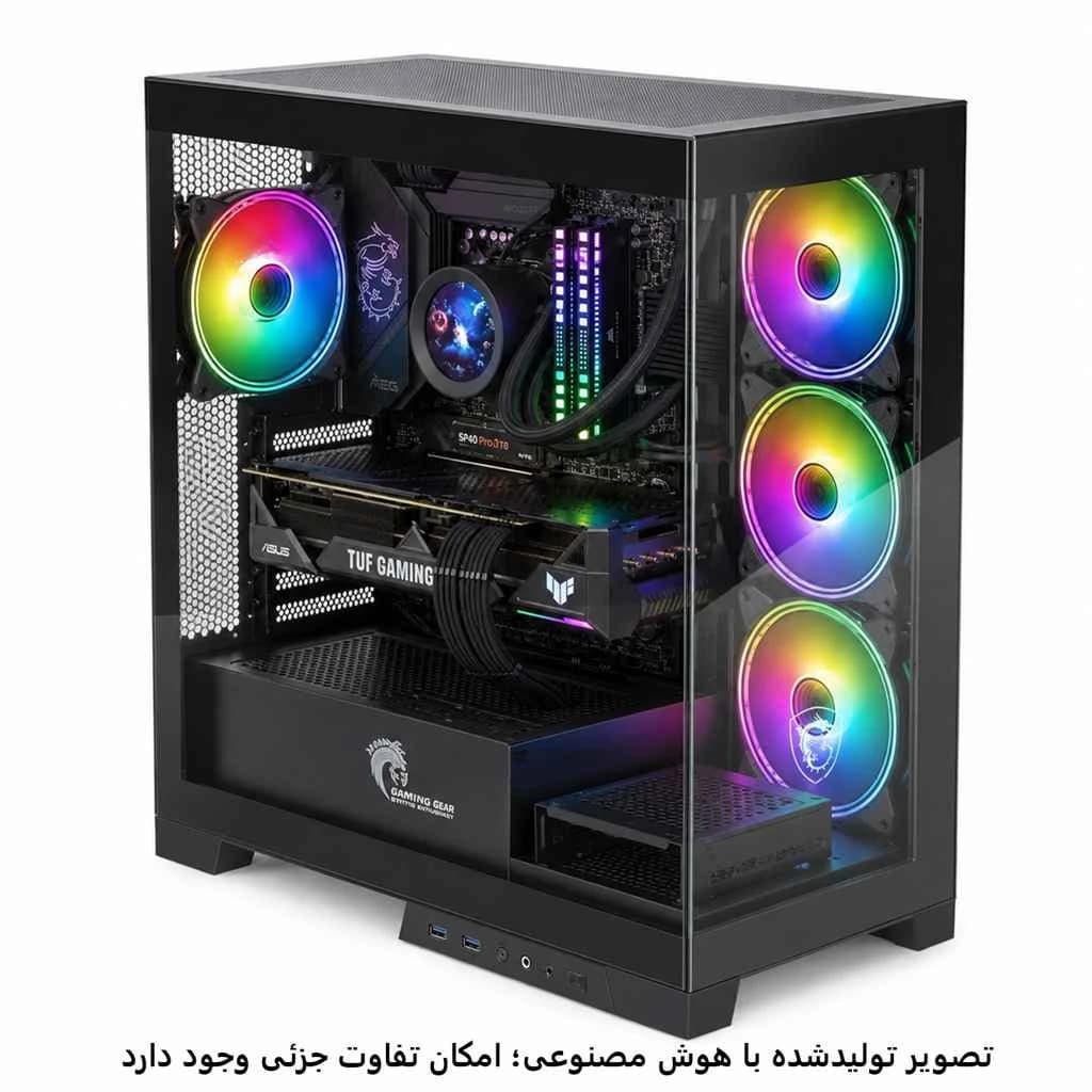 کیس گیمینگ بالارده Z890- ULTRA 7 265K- 32GB DDR5- 2TB SSD- 5080- کد G010 — تصویر ۴