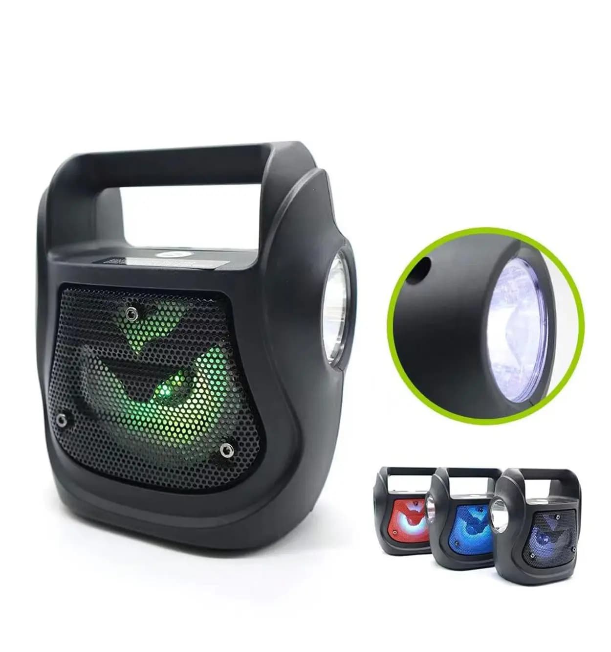 اسپیکر بلوتوثی چراغ قوه دار قابل حمل GTS-1533 — تصویر ۲
