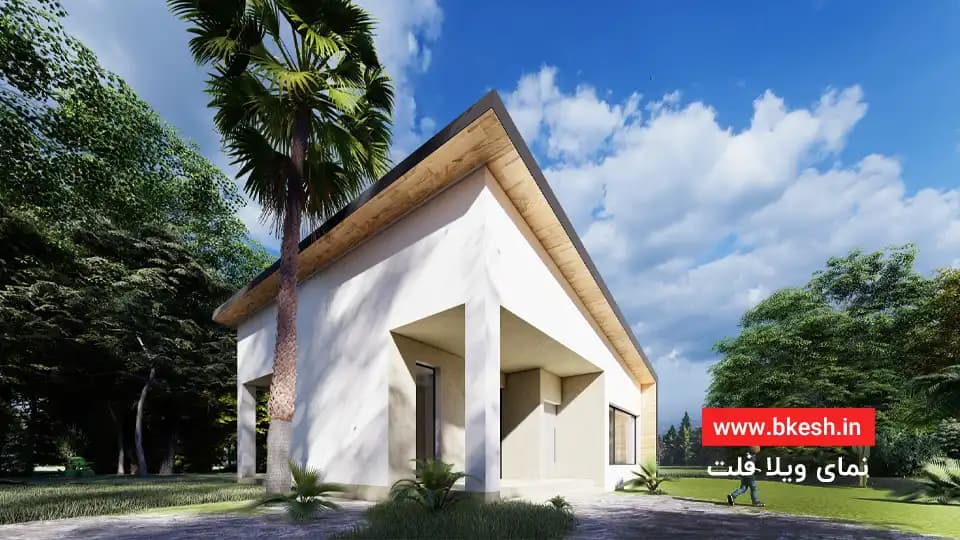 پلان فلت 100 متری【10*10】villa-110 — تصویر ۳