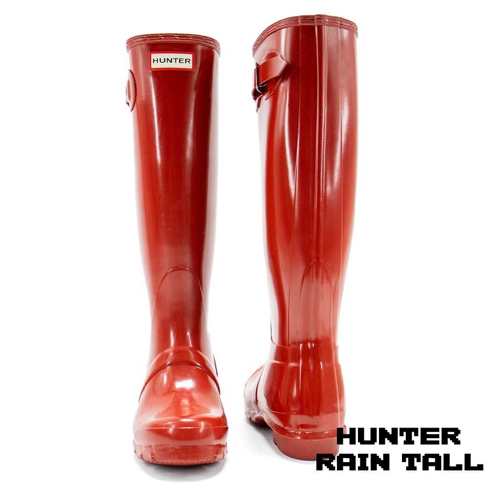بوت هانتر زنانه ساق بلند قرمز براق Hunter Original Rain Women’s Boots Red Shiny — تصویر ۳