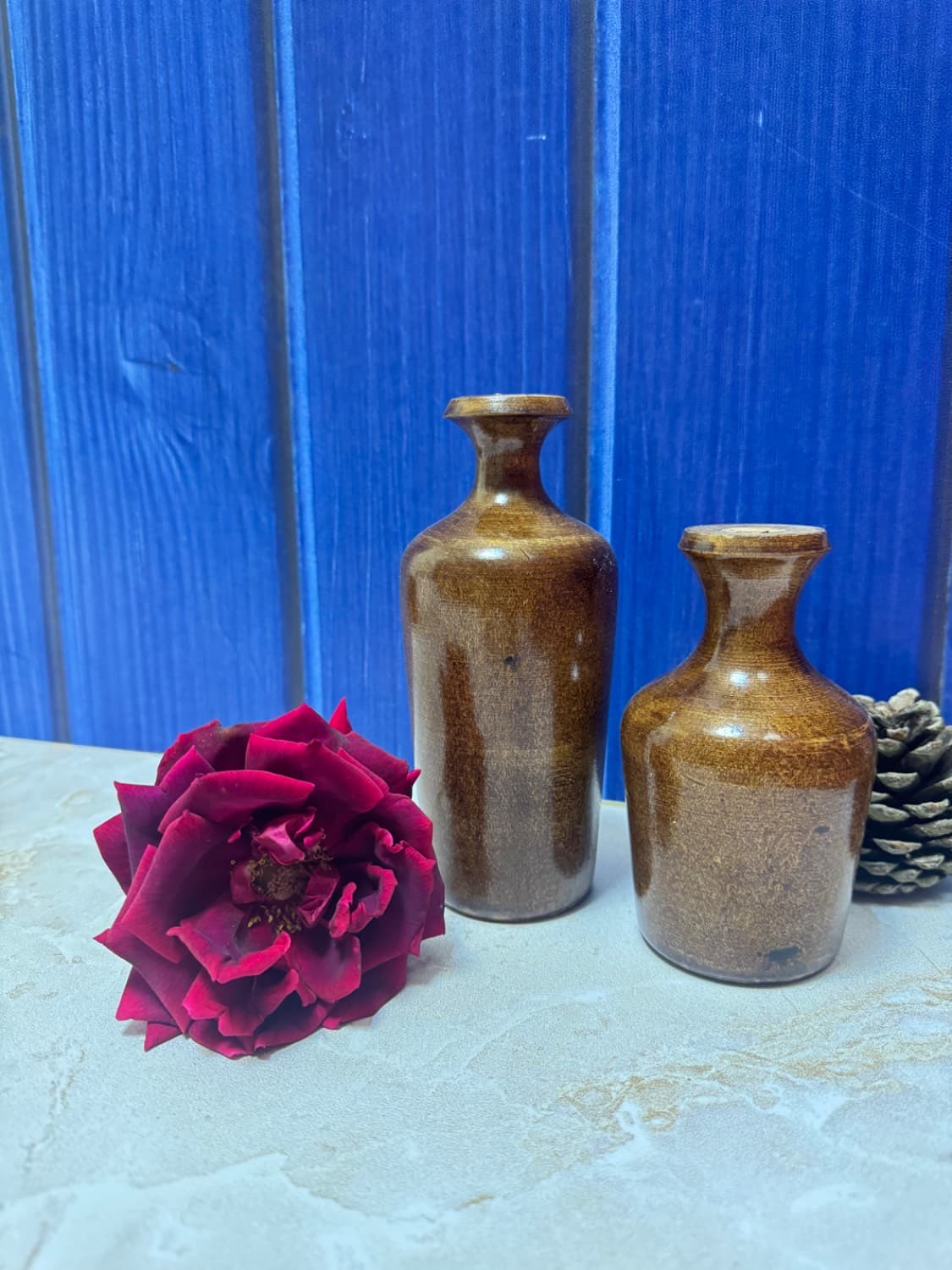 ست گلدان چوبی 2 عددی — تصویر ۲