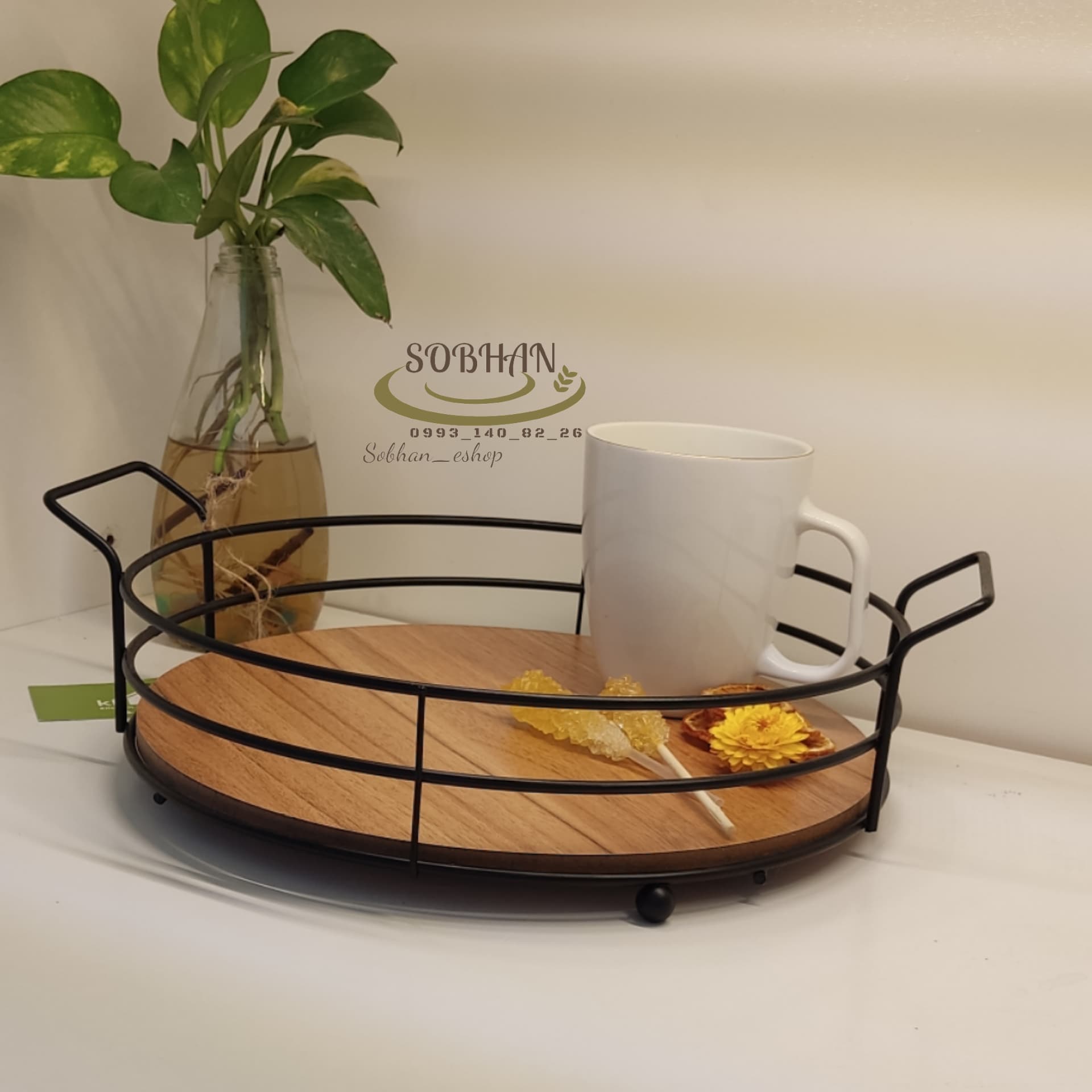سینی چوبی گرد — تصویر ۷