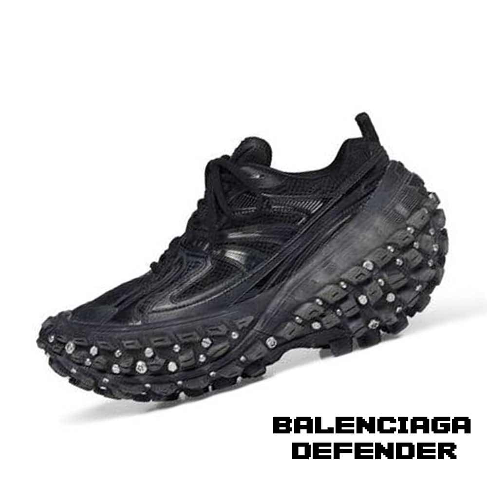 کفش کتونی بالنسیگا دیفندر پیرسینگ Balenciaga Defender Piercing Black