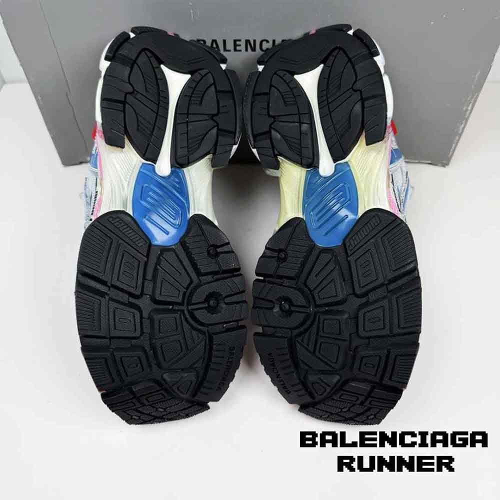 کفش کتونی بالنسیاگا رانر سفید آبی قرمز Balenciaga Runner white Blue Red — تصویر ۳