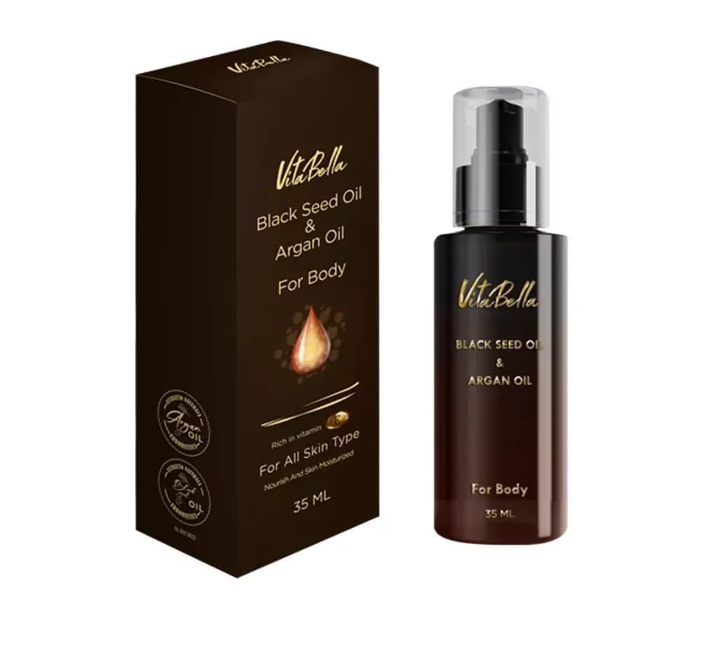 روغن بدن سیاه دانه و آرگان ویتابلا حجم 35 میلی لیتر — تصویر ۲